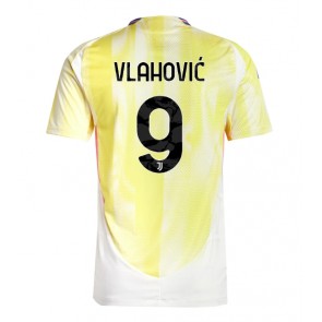 Juventus Dusan Vlahovic #9 Venkovní Dres 2024-25 Krátký Rukáv